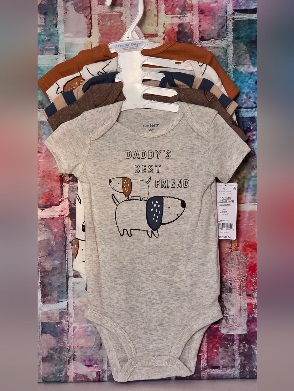 Carter's Daddys Best Friend Onsies NWT